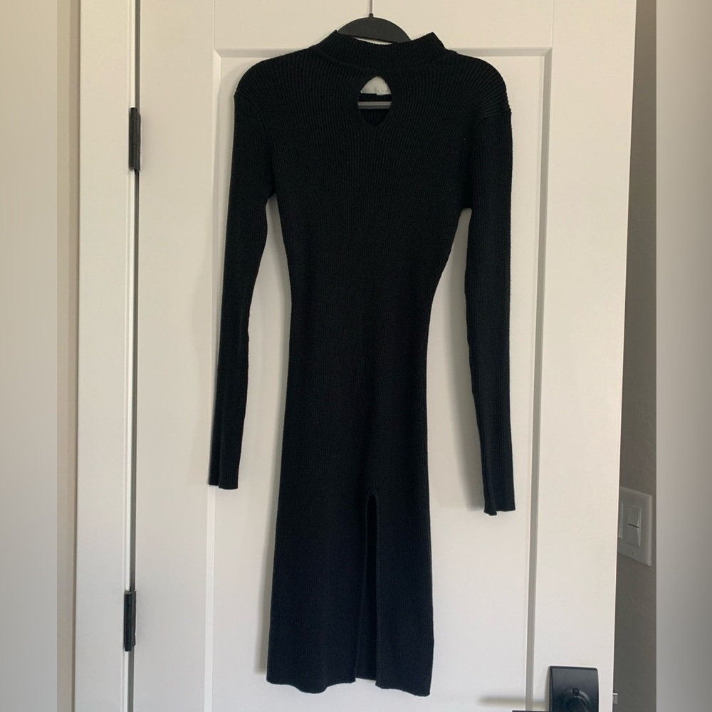 J.O.A knitted black dress